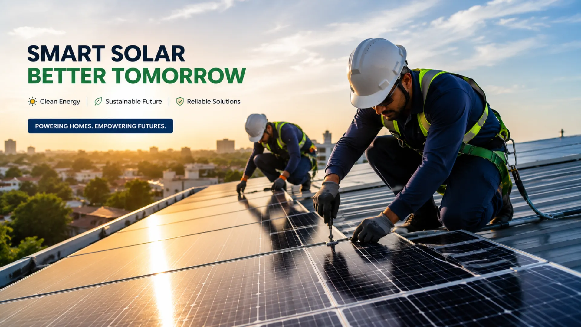 Rooftop solar installation