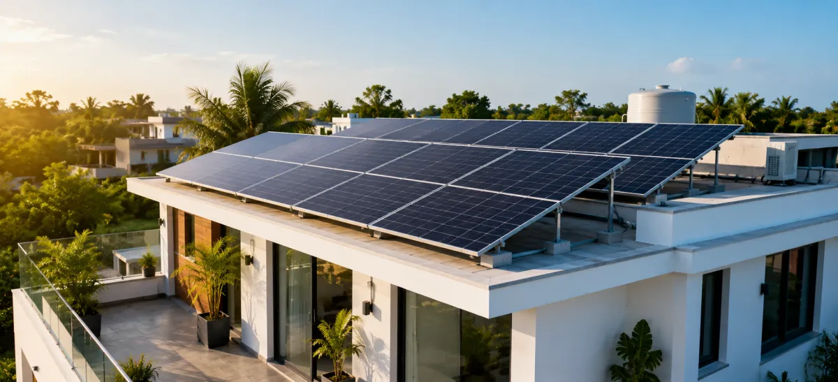 Rooftop Solar — Whitefield Villa